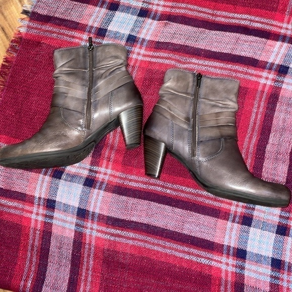 Pikolinos women’s boots ankle 40 9 9.5 bootie 2.5” heel leather brown Verona zip - Picture 3 of 8